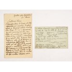 [KOSSAK Wojciech]. A collection of documents and letters by Wojciech Kossak regarding a series of his oil sketches for the panorama Somosi...