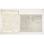 [KOSSAK Wojciech]. A collection of documents and letters by Wojciech Kossak regarding a series of his oil sketches for the panorama Somosi...