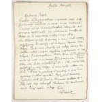[KOSSAK Wojciech]. A collection of documents and letters by Wojciech Kossak regarding a series of his oil sketches for the panorama Somosi...