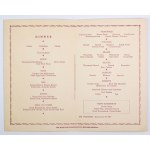 [M/S PIŁSUDSKI, menu]. Menu z rejsu Piłsudskim w XII 1937.