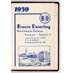 Gebrüder DEIERLING, Eisengroßhandel, Poznań. [Kalender 1939].
