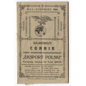 EKSPORT Polski, Dom Towarowo-Przesyłkowy. [cennik].