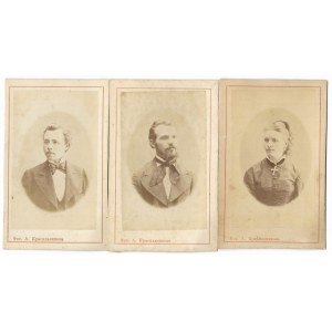 [Portrait PHOTOGRAPHY - Czech emigration to Siberia, Arkhangelsk area - card de visite shots]. [...