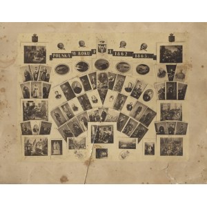 [Insurrezione di gennaio - tavola commemorativa La Polonia nell'anno 1861 / 1862 / 1863]. [Seconda metà del XIX secolo]. Fotografia form....