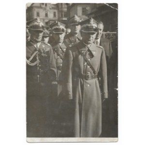[Polish Army - Marshal Edward Smigly-Rydz in Cieszyn, Zaolzie - situational photograph]. [X 1938]...