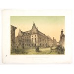 [KRAKÓW]. Kollegium Jagiellońskie (Biblioteka) w Krakowie. Litografia po 1865