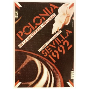 CIEŚLEWICZ Roman - 1492-1992. Polonia en la Exposicion Universal Sevilla 1992. 1992.
