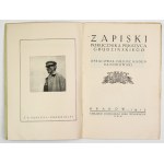 PĘKSZYC-GRUDZIŃSKI [Franciszek] - Zapiski porucznika ... Oprac. Juliusz Kaden Bandrowski....