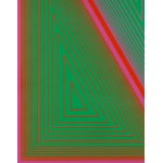 Richard Anuszkiewicz (1930 Erie - 2020 ), Triangulated Green, 1977
