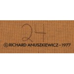 Richard Anuszkiewicz (1930 Erie - 2020 ), Zelený trojuholník, 1977