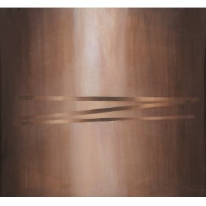 Anna Huskowska-Młynarska (1922 - 1989 ), Light in Bronze Space I, ca1970