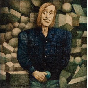Jerzy Duda-Gracz (1941 Częstochowa - 2004 Łagów), Portret Poety 1 (Jonasza Kofty) z cyklu Portrety Polskie, 1973