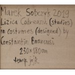 Marek Sobczyk (nar. 1955, Varšava), Lizica Codreanu (štúdie) v kostýmoch (navrhnutých) Constantinom Brancusim, 2019