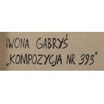 Iwona Gabryś (geb. 1988, Puławy), Komposition Nr. 393, 2023