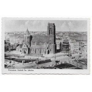Warsaw St. James Church [Photos from K. Wojutyński's portfolio / postcard ca 1939].