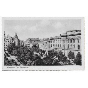 Warszawa Plac Napoleona [Zdjęcia z teki K. Wojutyńskiego / pocztówka ca 1939]