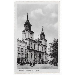 Warszawa Kościół św. Krzyża [Zdjęcia z teki K. Wojutyńskiego / pocztówka ca 1939]