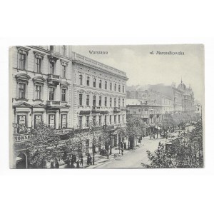 Warszawa ul. Marszałkowska [pocztówka ca 1914]