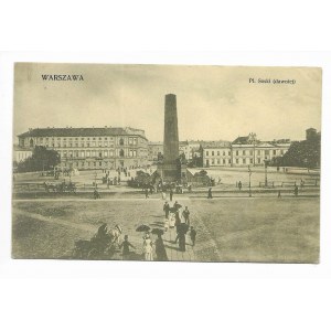Warszawa Plac Saski [pocztówka ca 1914]