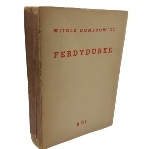 Witold Gombrowicz Ferdydurke, 1938 r., wyd. I, il. Bruno Schulz