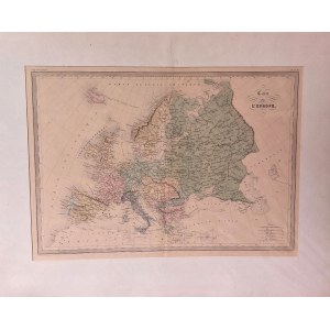 Mapa Europy, [1880 r.]