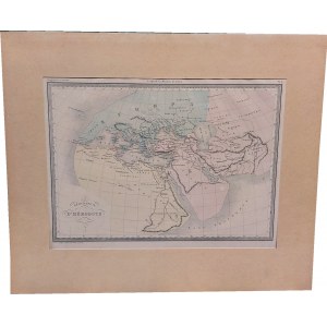 Mapa starożytnego świata wg Herodota, [1880 r.]