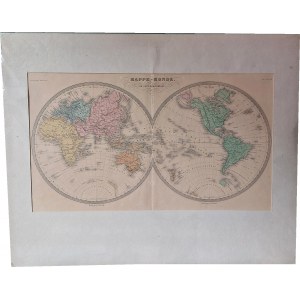 Karte der beiden Hemisphären, [1880].