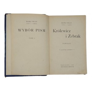 Mark Twain Królewicz i żebrak, 1918 r.