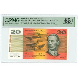 Australia 20 Dollars 1994 (ND) PMG 65 EPQ Gem UNC