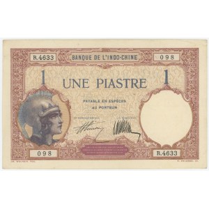 French Indochina 1 Piastre 1927 - 1931 (ND)