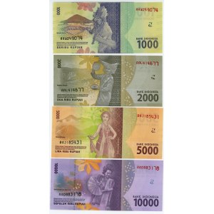 Indonesia 1000 - 2000 - 5000 - 10000 Rupiah 2016