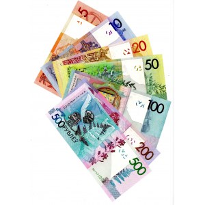 Belarus Full Set of Belorusian Roubles 2016 - 2020 (ND)