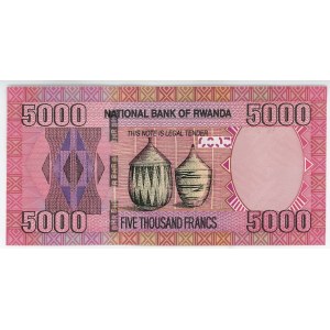 Rwanda 5000 Francs 2014