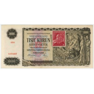Slovakia 1000 Korun 1940 Specimen