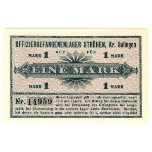 Germany - Empire Strohen Kr. Sulingen 1 Mark 1917 (ND) Camp for POW officers