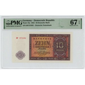 Germany - DDR 10 Deutsche Mark 1955 PMG 67 EPQ
