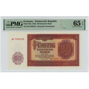 Germany - DDR 50 Deutsche Mark 1955 PMG 65 EPQ