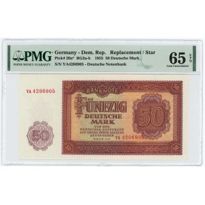 Germany - DDR 50 Deutsche Mark 1955 PMG 65 EPQ Gem UNC