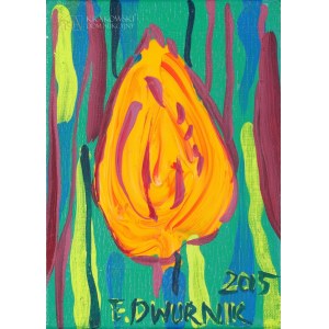 Edward DWURNIK (1943-2018), Yellow tulip (2015)