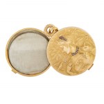 Medalion z przedstawieniem kobiety, Jean Bapiste Emile Dropsy, Francja, k. XIX w., secesja