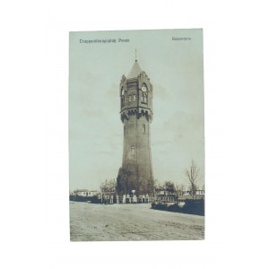 BIEDRUSKO - Truppenübungsplatz Posen , Wasserturm / Wieża ciśnień , obieg, 1913r.,