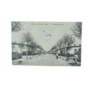 BIEDRUSKO - Truppenübungsplatz Posen , Infanteriestrasse , obieg, 1913r.