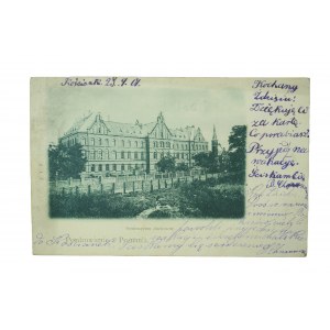 POZNAŃ - Pozdrowienie z Poznania , Seminaryum duchowne, obieg, długi adres, 1901r., wyd. J.T.P.