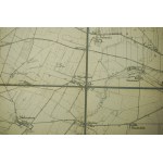 KOŹMIN WIELKOPOLSKI / Koschmin - mapa na płótnie [1911r.], skala 1: 25.000, f. 48 x 49cm, na podstawie mapy z 1887r., z poprawkami z 1911r.