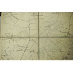 KOŹMIN WIELKOPOLSKI / Koschmin - mapa na płótnie [1911r.], skala 1: 25.000, f. 48 x 49cm, na podstawie mapy z 1887r., z poprawkami z 1911r.