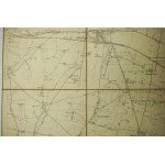 KOSTRZYN / Kostschin - mapa na płótnie [1911r.], skala 1: 25.000.f. 47,5 x 49cm, na podstawie mapy z 1888r. z poprawkami z 1911 roku