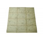 KOSTRZYN / Kostschin - mapa na płótnie [1911r.], skala 1: 25.000.f. 47,5 x 49cm, na podstawie mapy z 1888r. z poprawkami z 1911 roku