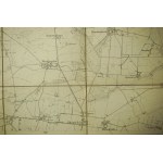 KOSTRZYN / Kostschin - mapa na płótnie [1911r.], skala 1: 25.000.f. 47,5 x 49cm, na podstawie mapy z 1888r. z poprawkami z 1911 roku