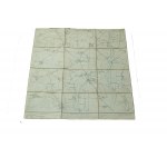 KŁECKO / Kletzko - mapa na płótnie [1911r.], skala 1: 25.000, f. 47 x 49cm na podstawie mapy z 1888r. z poprawkami z 1911 roku