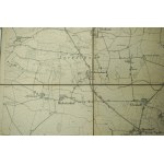 KŁECKO / Kletzko - mapa na płótnie [1911r.], skala 1: 25.000, f. 47 x 49cm na podstawie mapy z 1888r. z poprawkami z 1911 roku